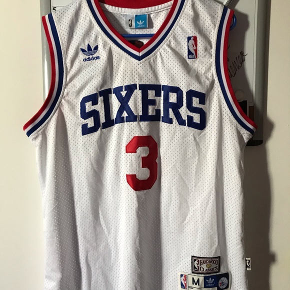 adidas Other - Original Iverson Sixers Hardwood Jersey M